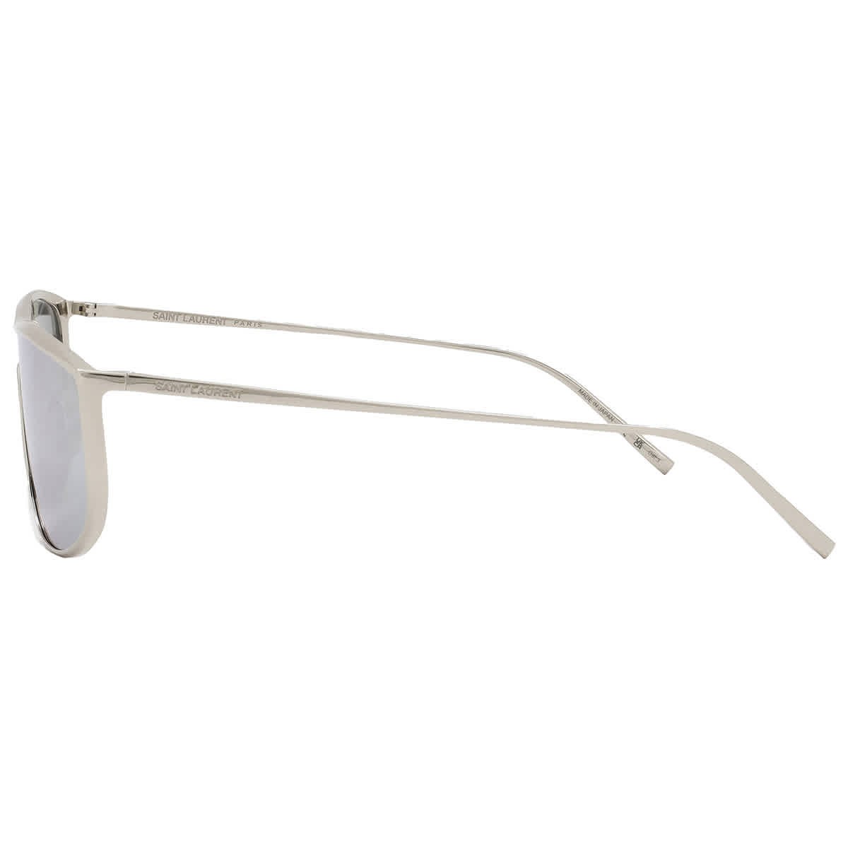 Occhiali da sole unisex Saint Laurent Silver Shield SL 605 LUNA 003 135 SL 605 LUNA