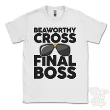 BEAWORTHY CROSS FINAL BOSS T-SHIRT funny xmas gift holsworthy devon england