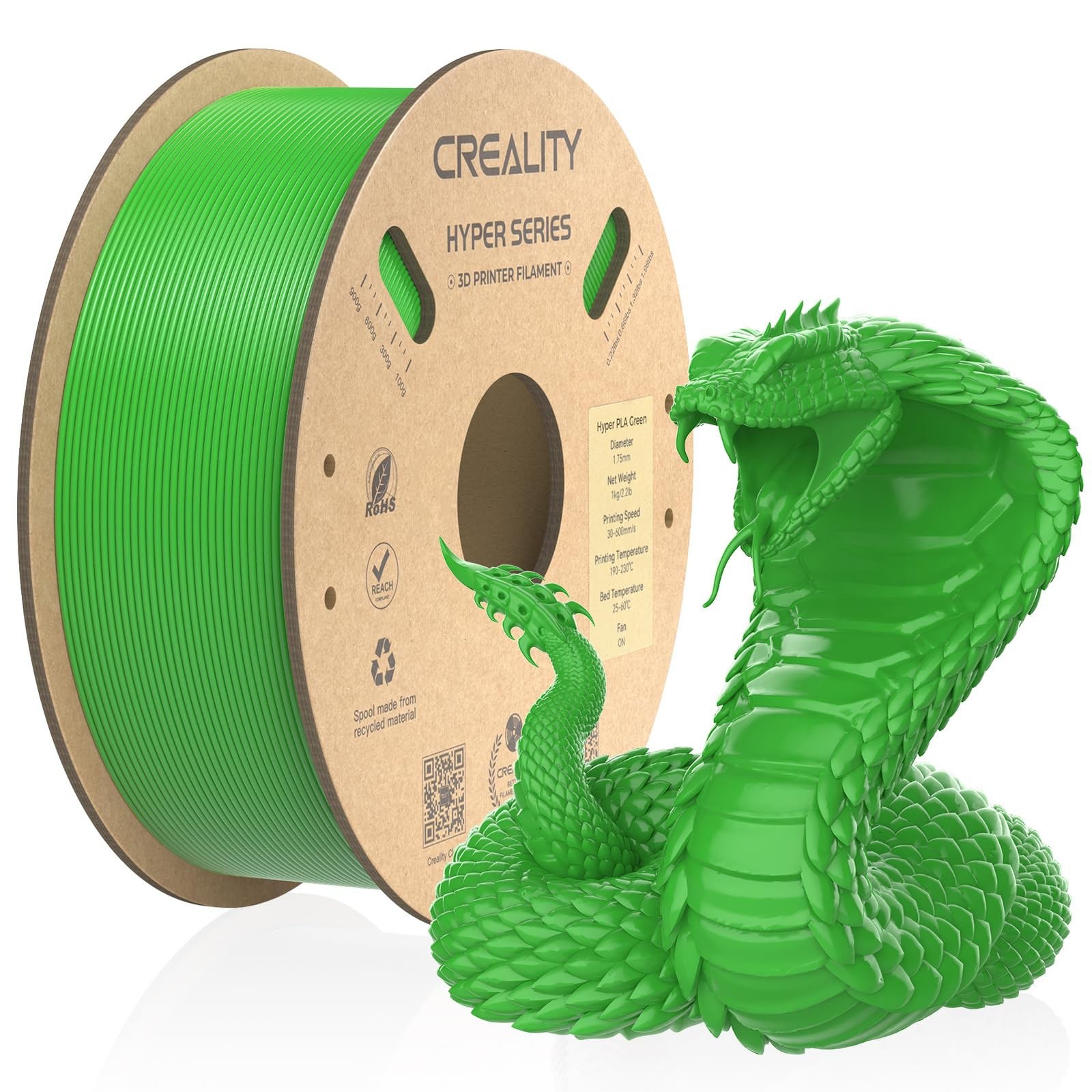 offizielles 3D Drucker Filament, Hyper PLA High Speed Filament, 1.75mm 3D Druck