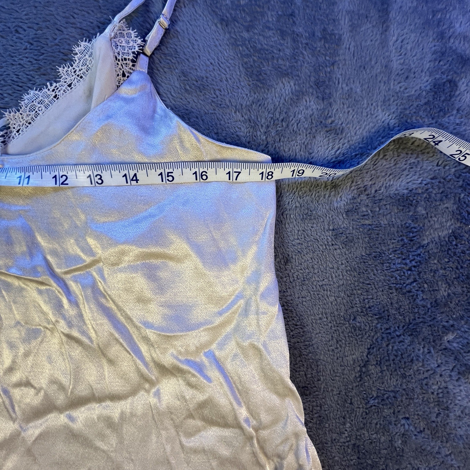 Floreat Anthro Camisole Tank Top Womens Large Lace Adjustable Straps Babydoll