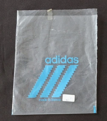 ADIDAS sac plastique vintage chaussure football 17x22cm - Photo 1/2
