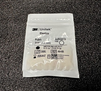 3M Unitek Gummibänder Gummis Medium 3/16  ( 4,6mm ) Elastics Ken