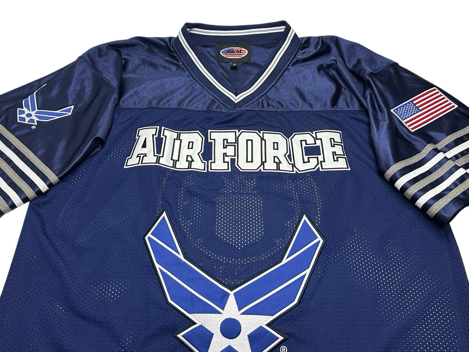 Men's JWM Wholesale United States Air Force USAF Football Style Jersey Size XL