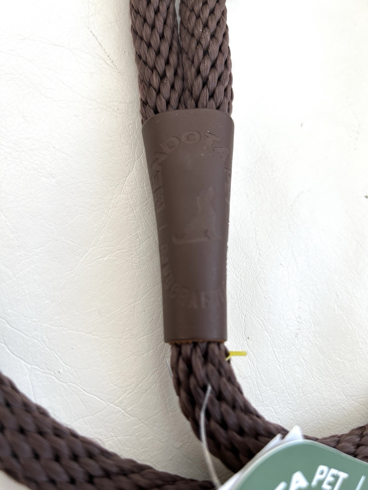 Mendota Dog Leash 6 Ft. Brown British Style Slip Lead Made In USA