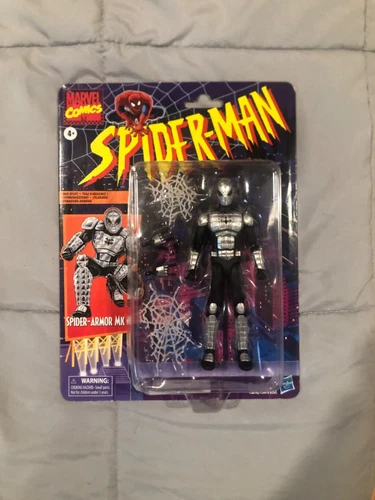 Spider Armor MK1 Marvel Legends Figura de Acción Serie Retro Armored Spider-Man