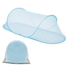 Large Pop up Mosquito Net for Camping Portable 78 31 22 Inch 1 Blue