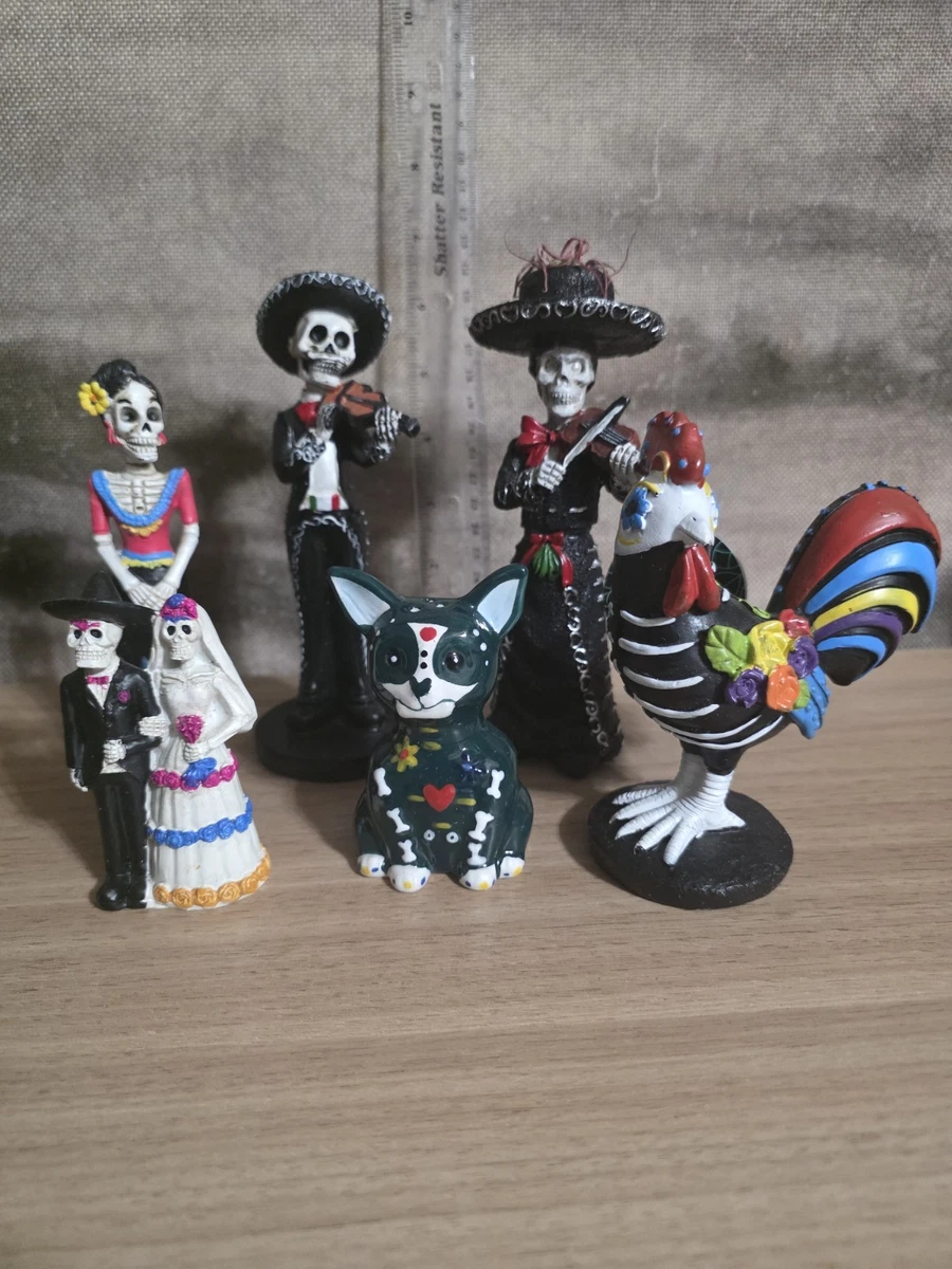 Day Of The Dead Red Sugar Skull Lady Dancer Statue Day Of The Dead Red Sugar Skull Lady Dancer Statue
