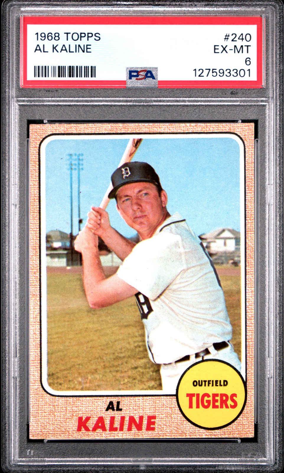 1968 TOPPS #240 AL KALINE PSA 6