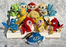 13 Lot McDonald's 2005 Neopets 3.5" Plush Meal Toys with 11 Character Bag Clips