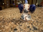 Ozdoby Ceramika Bolesławiec Elephant in Blue & Cream Handmade Rare Hard To Find — photo 3
