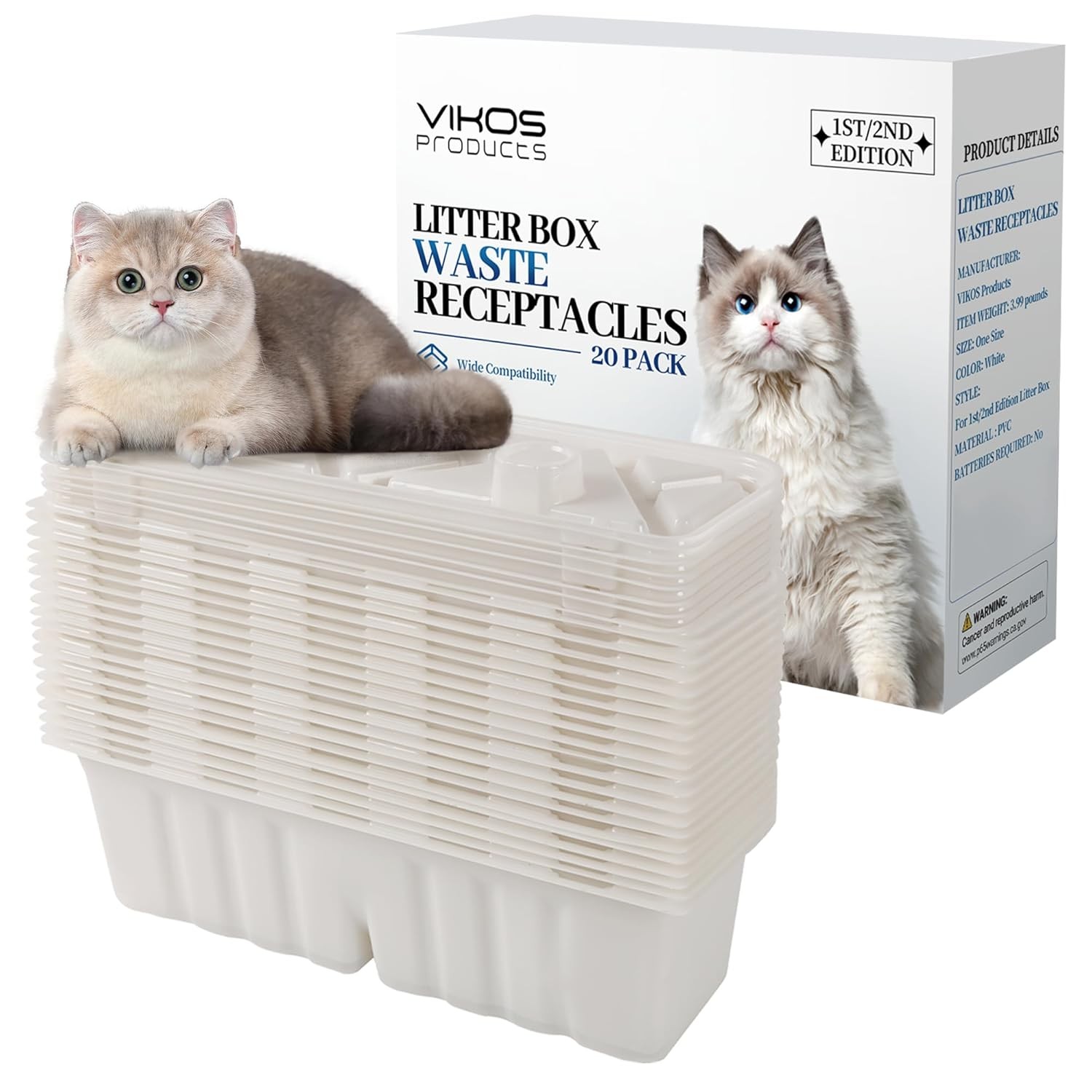 Waste Receptacles For Littermaid 1st/2nd Edition, Odor-free
