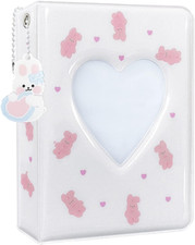 Photocard Binder 3 Inch Kpop Photocard Holder Book, Cute Mini Photo Album Portab