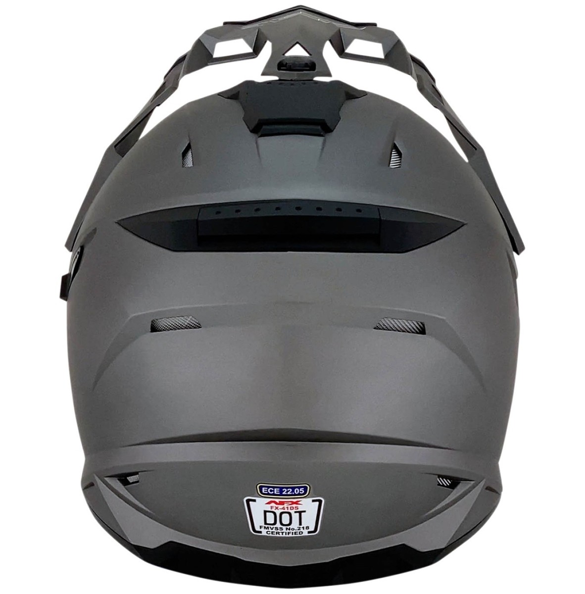 AFX FX-41DS Solid Dual Sport Motorcycle Helmet Frost Gray | eBay