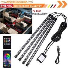 RGB LED Auto Innenraumbeleuchtung Ambiente Fußraumbeleuchtung APP Control