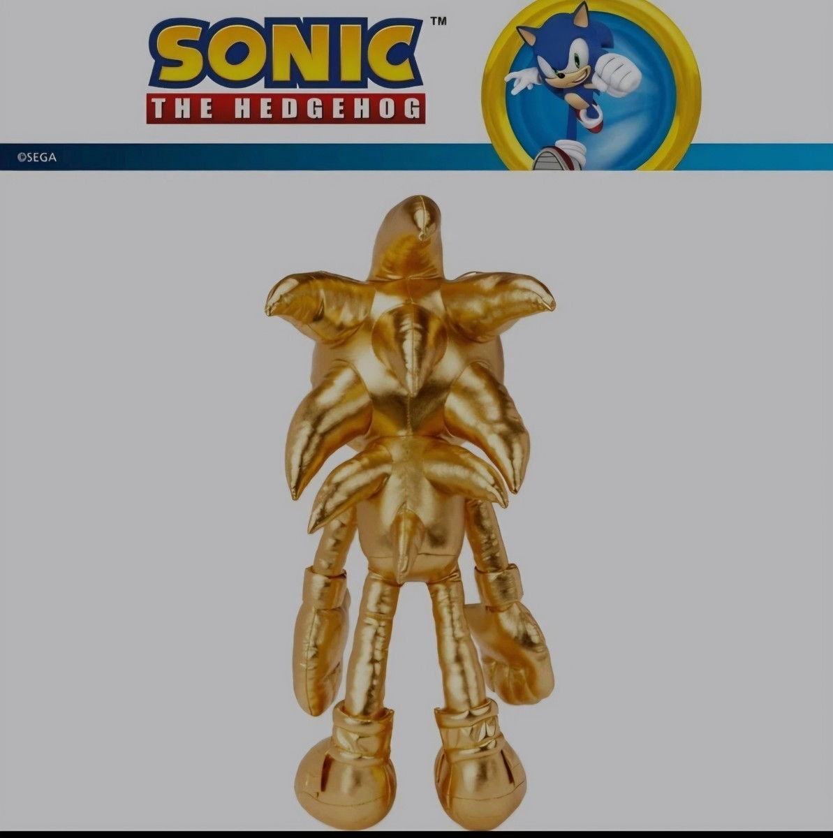 SEGA 24k Gold Sonic the Hedgehog Super Sonic Legendary Large 21