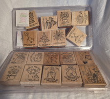 STAMPIN UP STAMP SETS FOR CRAFTING 18 BLOCKS TOTAL