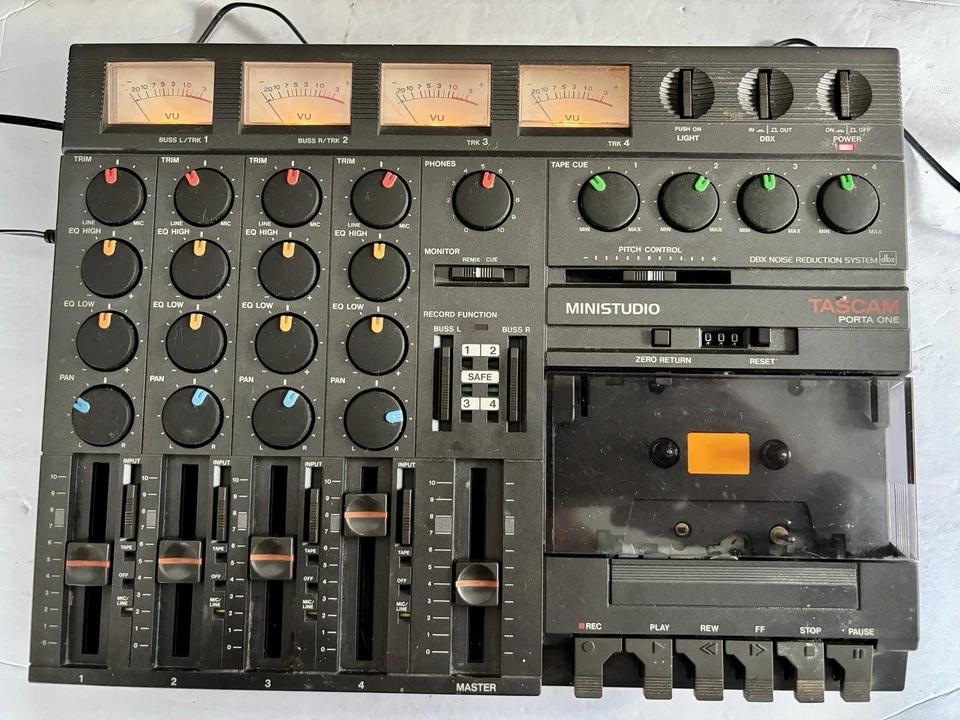TASCAM TEAC MiniStudio Porta One Multitrack Cassette Recorder w/ Manual Working - Image 2 of 4