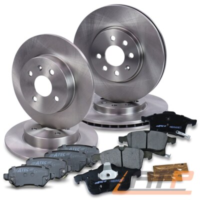 4x BREMSSCHEIBE + SATZ BREMSBELÄGE BREMSKLÖTZE VORNE + HINTEN FÜR OPEL MERIVA A