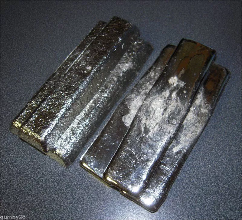 1 Pound TIN metal Ingot 99.97% pure element Bullion - 453.6+ grams lb BAR