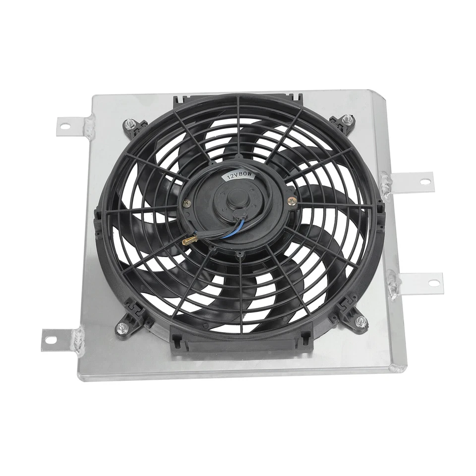 Aluminum Shroud 12" Fan For Radiator 1992-2000 Honda Civic EG EK EX DX Del Sol Foto 3 de 4