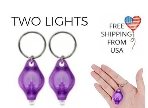 x2 Black Light Keychain UV LED Purple 395nm Thrifting Antiquing Uranium Currency - Picture 10 of 10