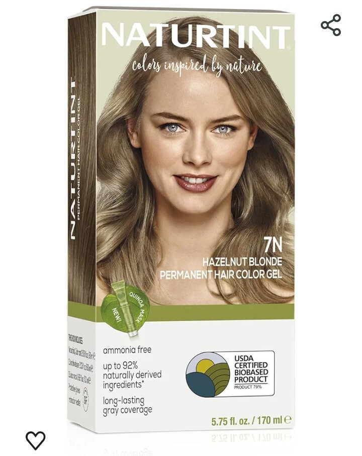 Naturtint - Permanent Hair Color - 7N Hazelnut Blonde - 5.75 Oz