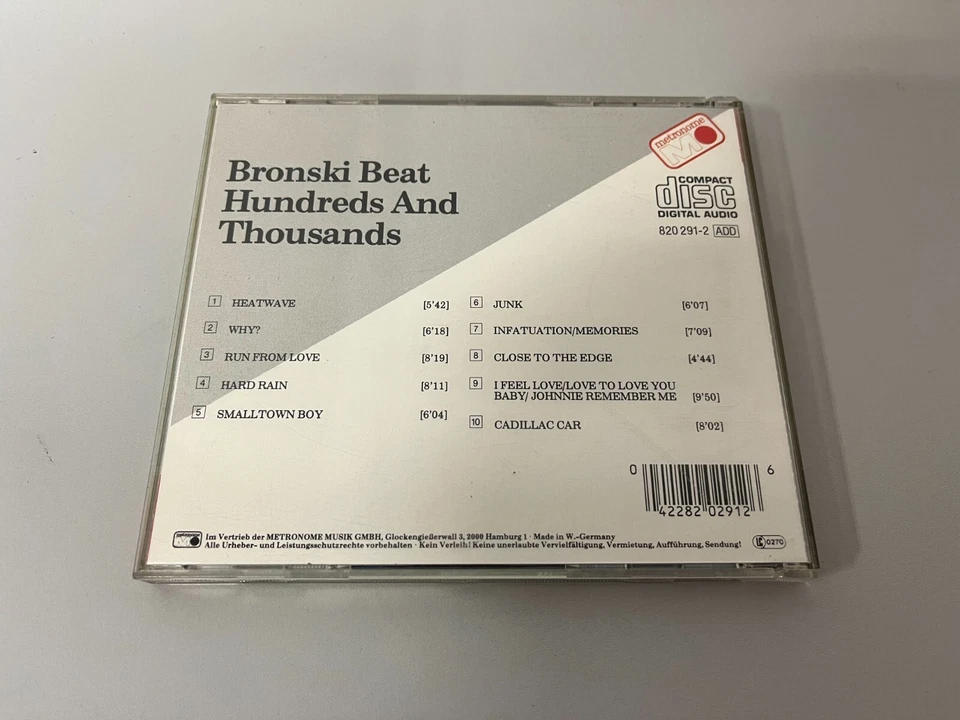 Bronski Beat – Hundreds & Thousands - CD © 1985/? - Mixes: Why,Smalltown Boy,I F - Bild 3 von 3