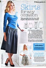 Every Day SKIRT Short or Midi Yoke Easy Prima Sewing Pattern 10 12 14 16 18 20