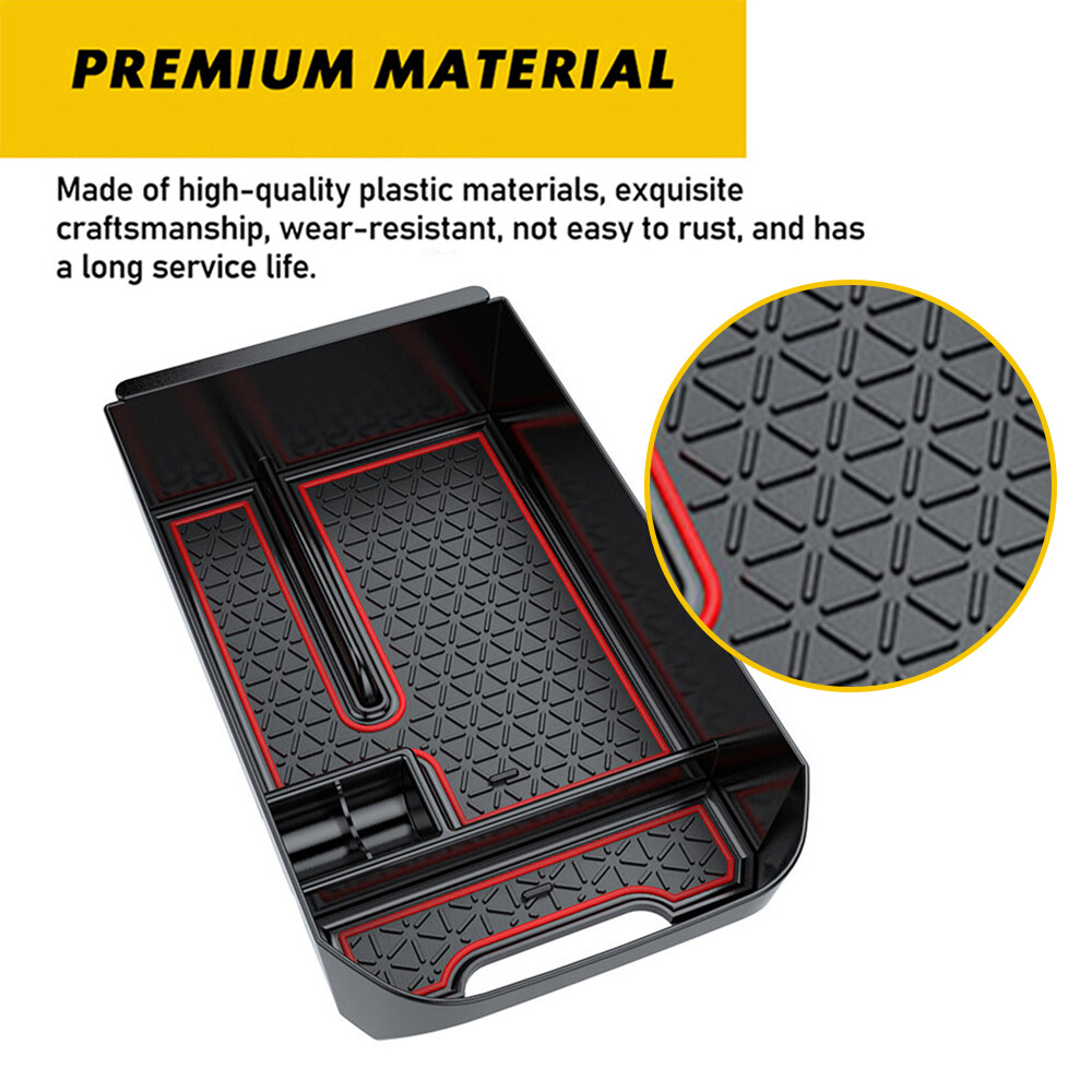 Center Console Organizer Armrest Tray Box For Toyota RAV4 2019-2024 Accessories