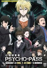 DVD Psycho-Pass Complete TV Series Season 1-3 Vol.1-41 End+4Movies (Eng Sub&Dub)
