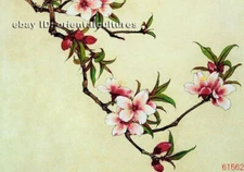 Chinese 100% real natural silk thread,su hand embroidery kits:flower 11.5"