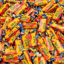 Bit-O-Honey, Soft & Chewy Taffy Retro Candy, Real Honey & Almond Bits (3 Pounds)