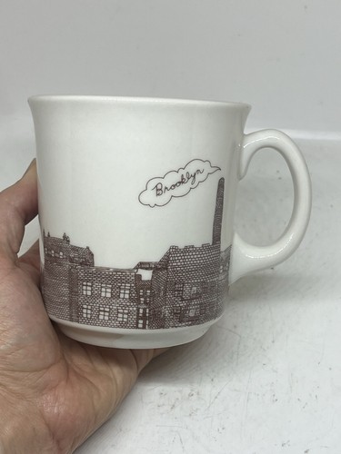 Fishs Eddy Jordan Awan Brooklyn Diner Style Heavy Mug EUC - Picture 2 of 19