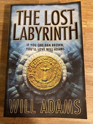 The Lost Labyrinth By Will Adams Suspense Thriller Fiction Large Paperback Book