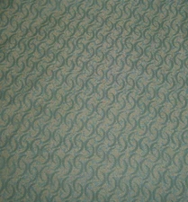 Green And Gold Woven Half Circle Pattern Upholstery Fabric By The Yard
