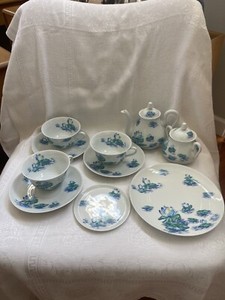 Set de 2 sets de table en lin lavé et coton Vert