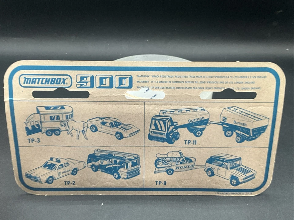 1978 Matchbox 900 TP 19 RED 71 CATLE TRUCK & TRAILER FREE SHIPPING Superfast - Image 2 of 2