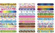 20 Assorted Slap Bracelets Kids Snap Party Favors Lot Bulk, Loot Fun Birthday