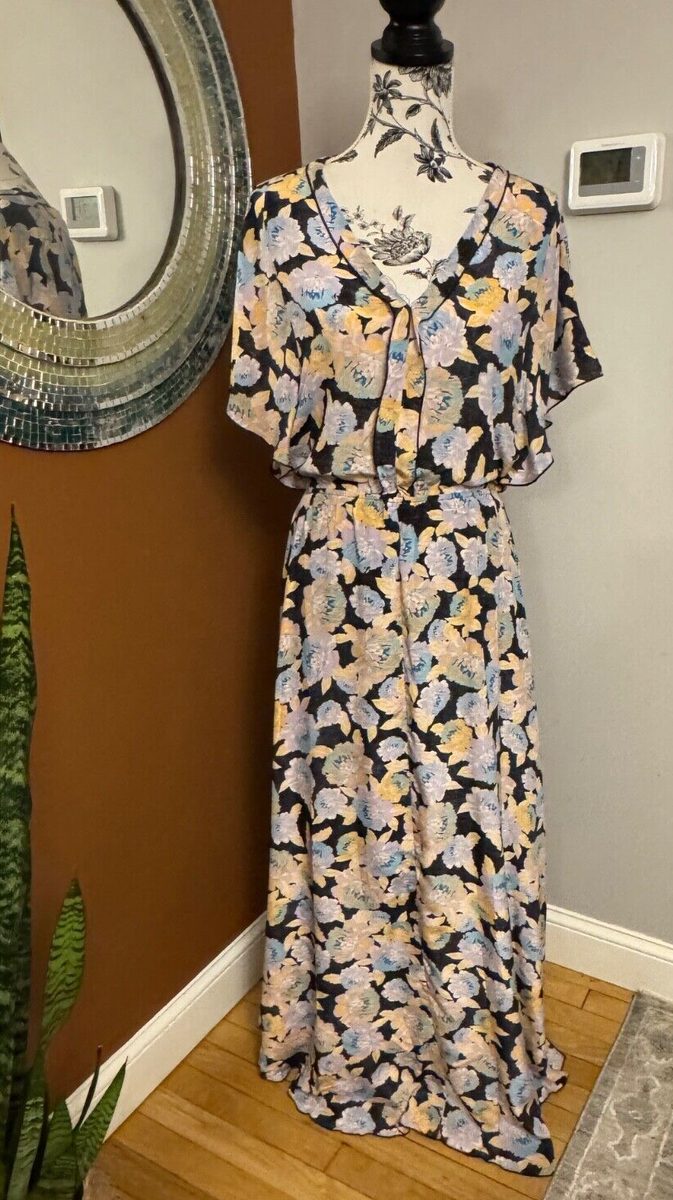 chinese dress ladies Buy Ella Moss Women's Miko Tiered Maxi Dress, Seaport, Small at Amazon.in