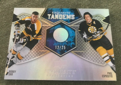 BOBBY ORR #12/25 PHIL ESPOSITO EXQUISITE TANDEMS ET-EO 2023 BOSTON BRUINS