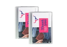 2 Plastic Wallet Insert Replacement Picture Card Holder Trifold 6Pg MADE IN USA