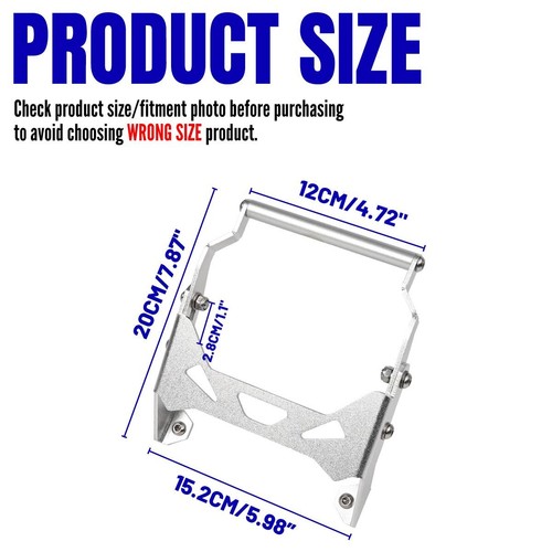 FOR BMW R1300GS 2023 2024 Front Phone Mount Bracket Navigation GPS Holder - Picture 4 of 11