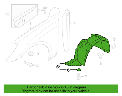「Seeing Visions」 2022-2024 Hyundai Tucson Fender Liner 86811-CW000 | OEM Parts Online