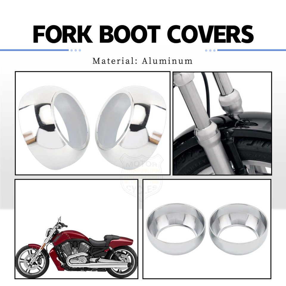 Black Rubber Boots For Harley 41MM Fork Tubes FXST FXDWG FXWG Softail Black Rubber Boots For Harley 41MM Fork Tubes FXST FXDWG FXWG Softail