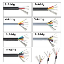 Geschirmtes Steuerleitung18~30AWG Datenleitung Signalkabel 2/3/4/5/6/7/8 Adrig