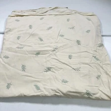 croscill flat sheet king leaves beige 100% cotton modern traditional