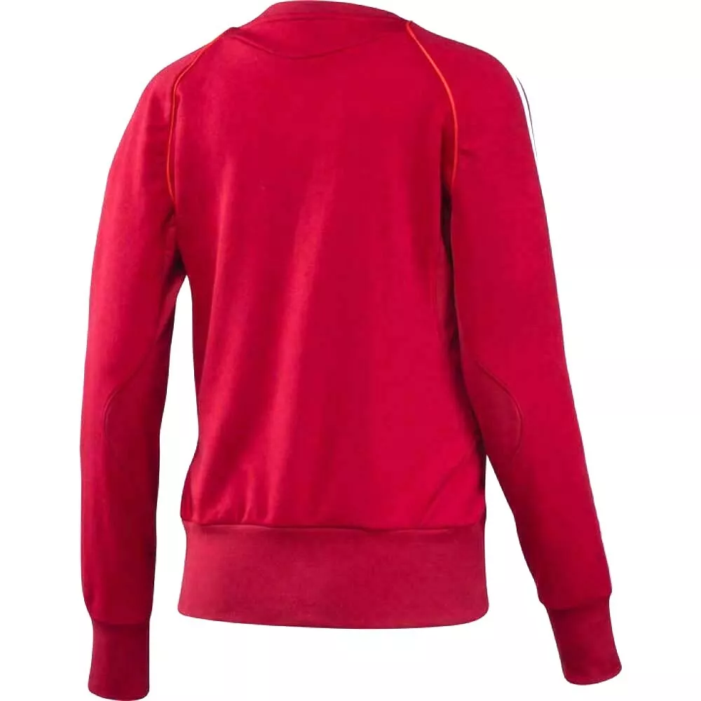 Eigenlijk geroosterd brood wees onder de indruk Adidas T12 Women&#039;s Red Cotton Sweatshirt Training Top | eBay