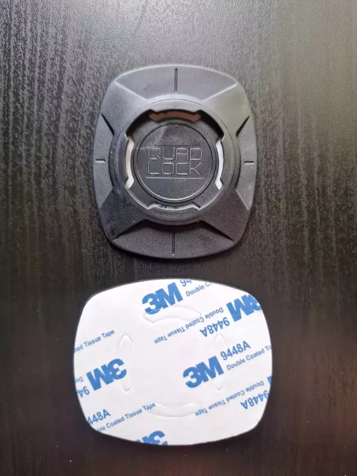 Quad Lock Motorcycle Motorbike Handlebar Mount + Vibration Dampener + Adaptor - Image 2 of 2