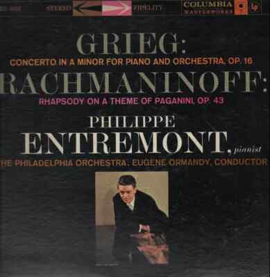 LP Grieg / Rachmaninoff Concerto in A minor/ Rhapsody on a theme of Paganini