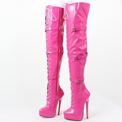 thigh high boot straps